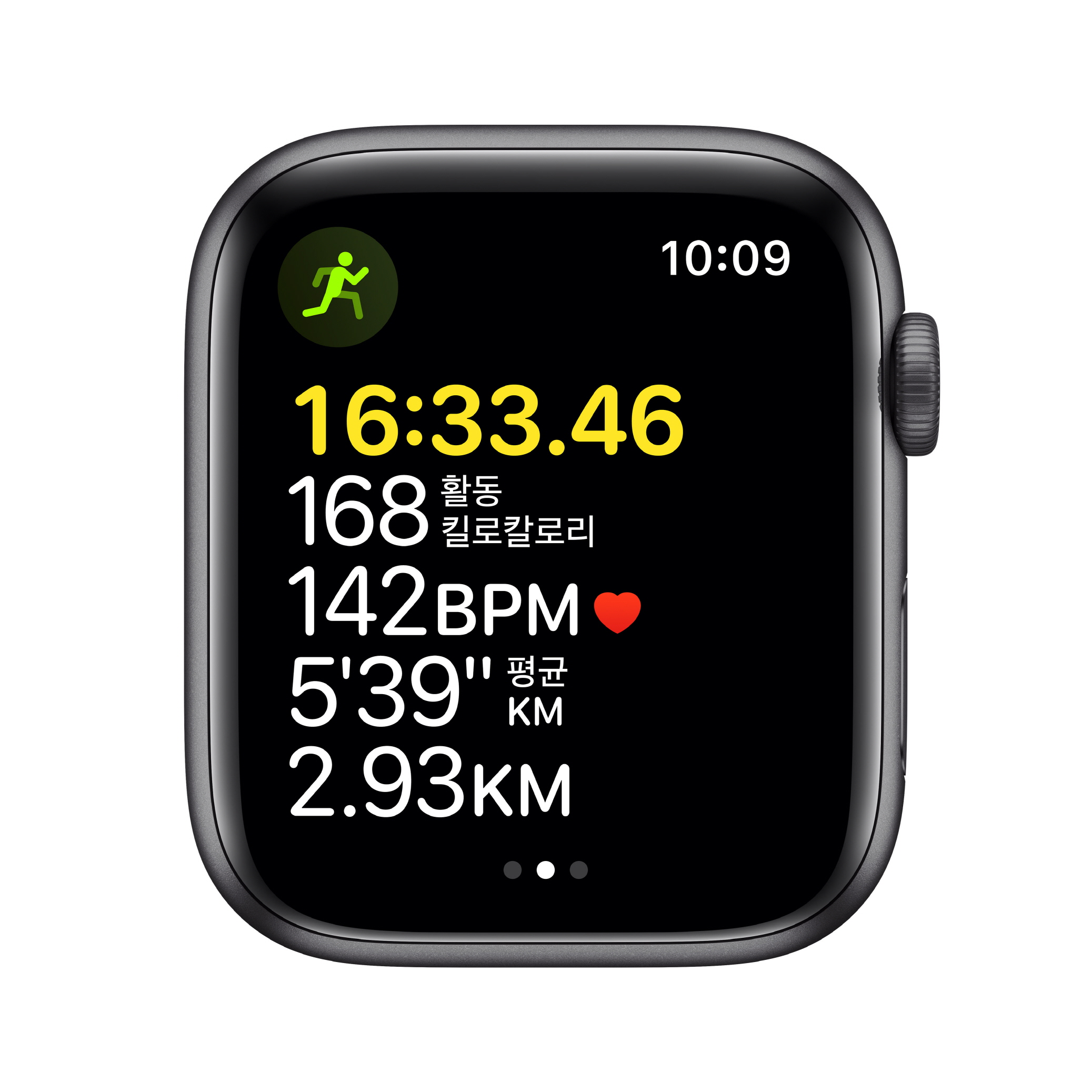 Apple Watch Series SE GPS 44mm 스페이스 그레이 알루미늄 케이스와 미드나이트 스포츠밴드 MKQ63KH/A